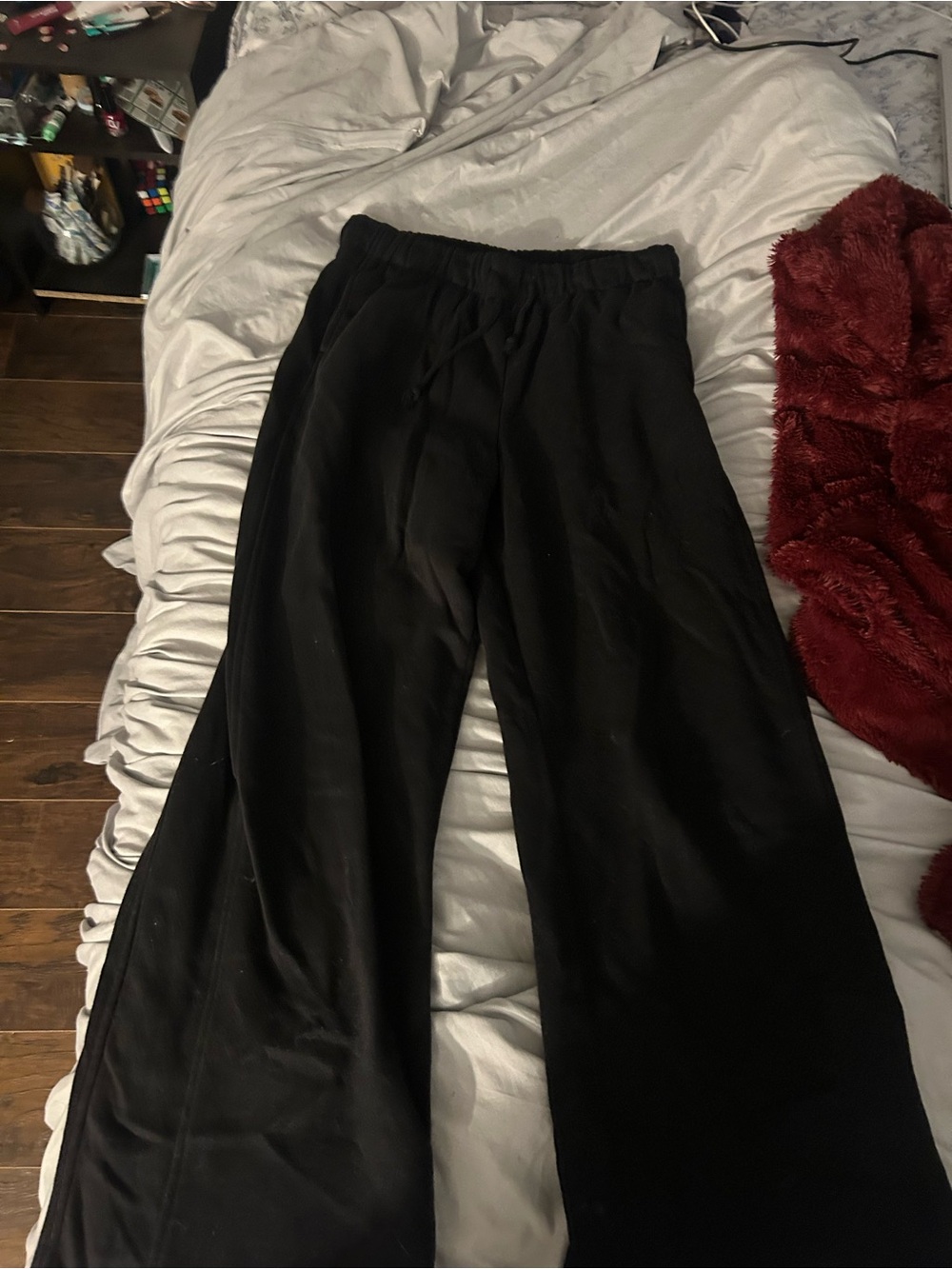 No Boundaries Black Wide Leg Track Pants